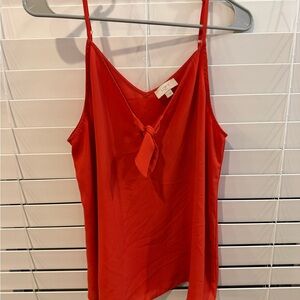LOFT Scarlet Tie-Front Camisole